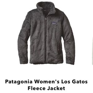 Patagonia Los Gatos fleece jacket dark grey sz M